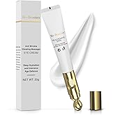 Bio Beauties Electric Massage Eye Cream Depuffing Hydration for Dark Circles & Tired Eyes, Soothing Anti-Aging Treatment for Fine Lines, Firming Eye Skincare