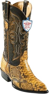 steel toe snakeskin boots