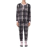 Grey Flannel Plaid Pajama Sleep Set w/ Socks - X-Large