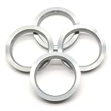 GoldenSunny Hub Centric Rings - 73.1mm OD To 66.1mm ID Silver Aluminum Wheel Spacers (Pack Of 4) - View #8