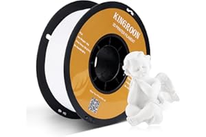 POJECITY Kingroon PLA 3D Printer Filament, Dimensional Accuracy +/- 0.02 mm, 1 kg Spool(2.2lbs), 1.75 mm,White