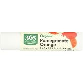365 by Whole Foods Market, Organic Flavored Lip Balm, Pomegranate Orange, 0.15 Ounce