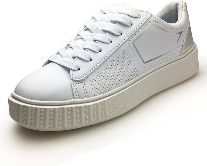 white platform sneakers amazon