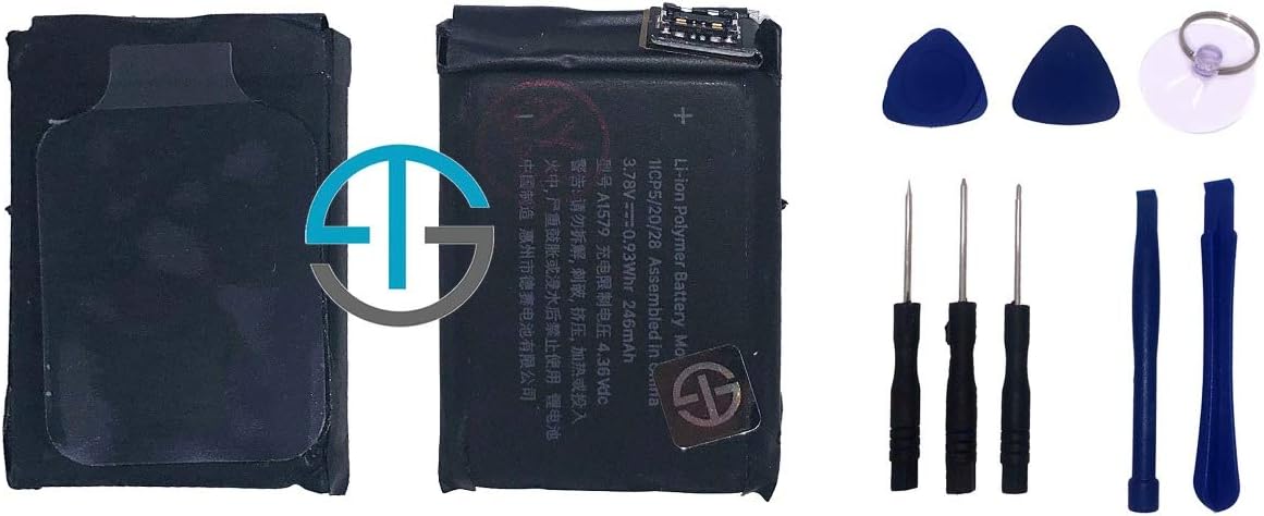 Tecspares For Apple Watch Series 1 42mm A1579 246mAh Internal iWatch Battery Part