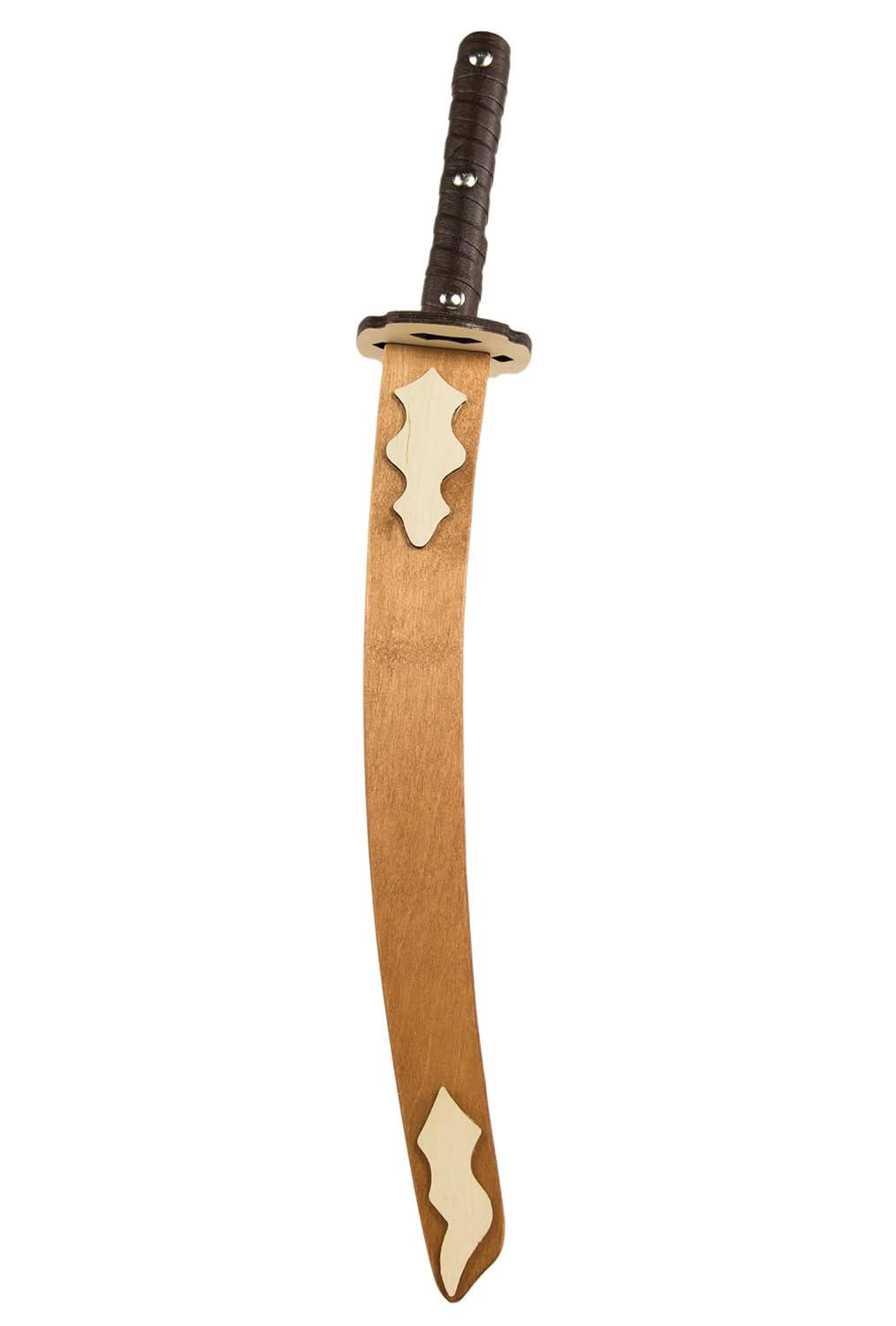 Kinder-Holz-Ninja-Schwert Katana Samurai-Schwert 65cm mit Klingen