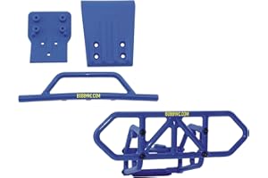RPMPRODUCT RPM SLASH 4X4 FRONT + REAR BLUE BUMPER SET LCG + NON LCG 80125 80025 INCLUDES CHICAGOLAND RC COUPON