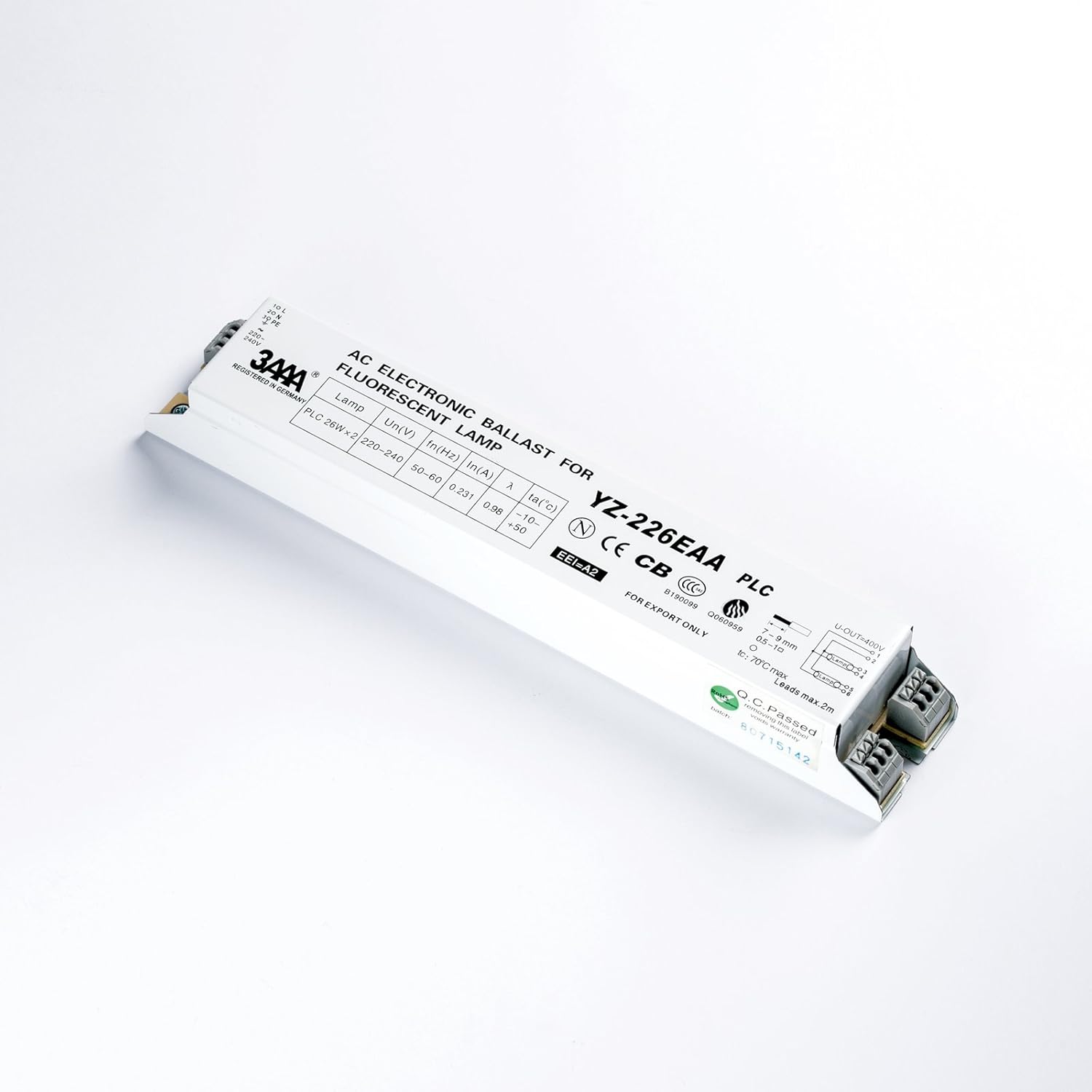 Electronic Ballast 2 x 26W 3AAA YZ226EAA Ballast Amazon.fr Commerce