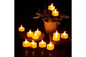 39pcs Tea Lights, [Long Lasting] Diyife LED Tealights Flickering Candles Battery Operated Candles, Flameless Fake Candles in 