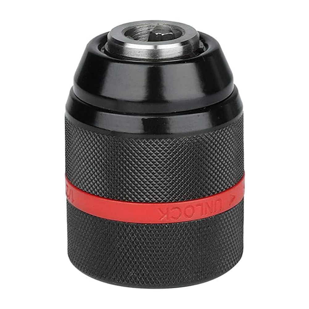 Teocpai Quick Replacement Keyless Chuck 1/2-20UNF 1.5-13mm Self-Tightening for Multiple Uses