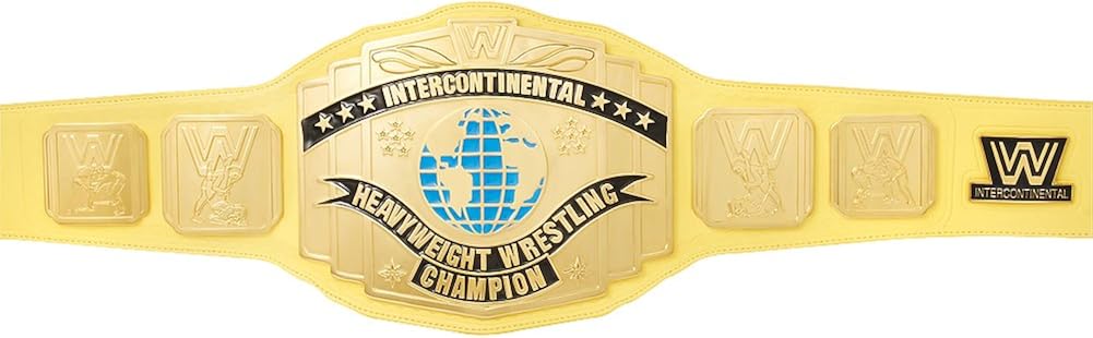 WWE Yellow Intercontinental Championship Replica Title Belt - Image 5