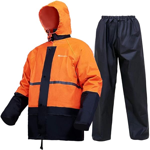 Chubasquero Hombre Impermeable Ropa De Alta Visibilidad Trabajo
