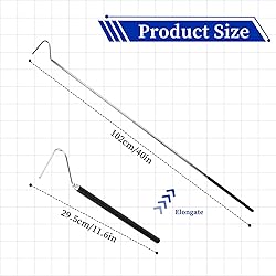 ZEYIYER 40 Inch Snake Hook, Stainless Steel