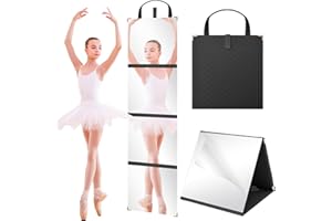 Foldable Backstage Hanging Mirror with Handle Portable Full Length Hanging Mirror Portable Travel Mir-ror Make-up Mir-ror for