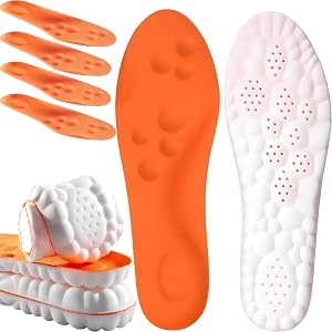 2Pairs 2026 New Upgraded 4D Cloud Insoles Men & Women, Memory Foam Cloud Insoles Anti-Fatigue, Automatically Adapt to Foot an