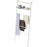 YAMAZAKI Home Tower Leaning Ladder Rack, Space Saving - Shelf, 63" - Steel