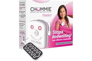 Chummie Premium Bedwetting Alarm for Deep Sleepers - Award Winning, Clinically Proven System with Loud Sounds, Bright Lights and Strong Vibrations, Pink