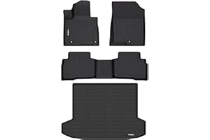 Wailtnb-Car Floor Mats & Cargo Mat Custom for 2022-2025 Hyundai Tucson Hybrid All Weather Floor Mats Trunk Mat for Tucson Hybrid Waterproof Car Mats Full Set Black Accessories