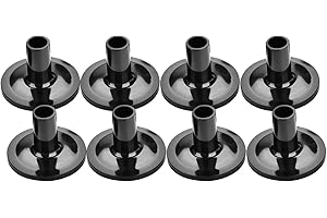 8Pcs Plastic Cymbal Sleeves, Black Drum Long Cymbal Sleeves Musical Instruments Accessory