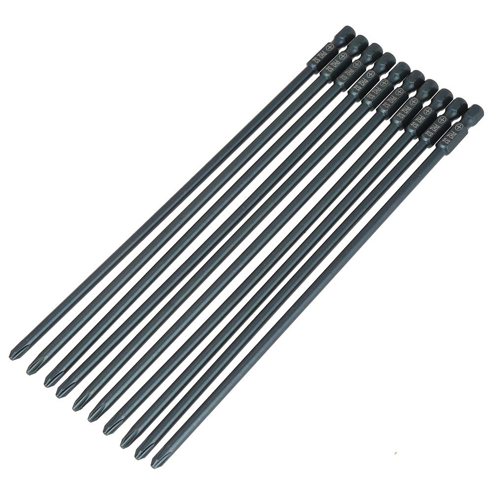 Cross Batch Head 200Mm Wind Batch Nozzle Single Head H6.3*200*¦µ4.5*Ph2 (10 Pieces), Screwdriver, Screwdriver Set