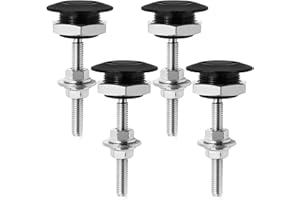 EATAKWARD 4Pcs 30mm (1.18 Inch) Aluminum Car Engine Hood Pins, for Universal Vehicle, License Plate Lock Clip Button Style Ho