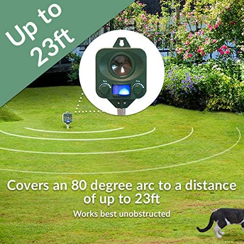 Pestbye® Battery Operated Motion Activated Waterproof Cat Repellent Quick Fix Ultrasonic Cat Scarer with Ground Stake - Set of 3 - Image 4