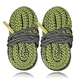 FUNANASUN 2-Pack Bore Cleaner Snake Rifle Shotgun Gun Cleaning Kit for .38.357.380 Cal & 9mm