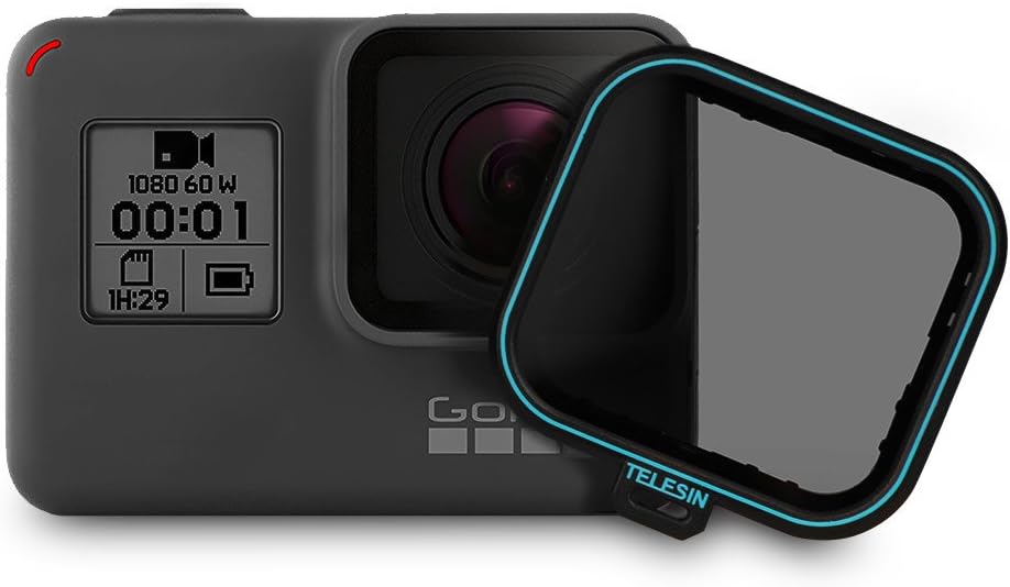 Polarizing Filter, Square Polarizer Filter, CPL Lens Filter + Lens Cap Compatible for Go Pro Hero 5 Hero 6