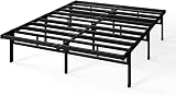 Zinus Justin Double Bed Frame 4ft6 135 x 190 cm Steel Slat Support Black view 8