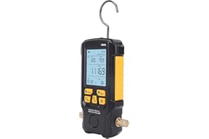 Jeffergarden 0-2000mbar Electronic Vacuum Tester, Digital HVAC Refrigerant Meter for Accurate Leak Detection and Efficient Va