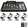 Rode RODECaster Pro II Audio Production Studio Bundle with 4x Zoom ZDM-1 Podcast Mic Packs, 32GB microSD Card and StreamEye Polishing Cloth