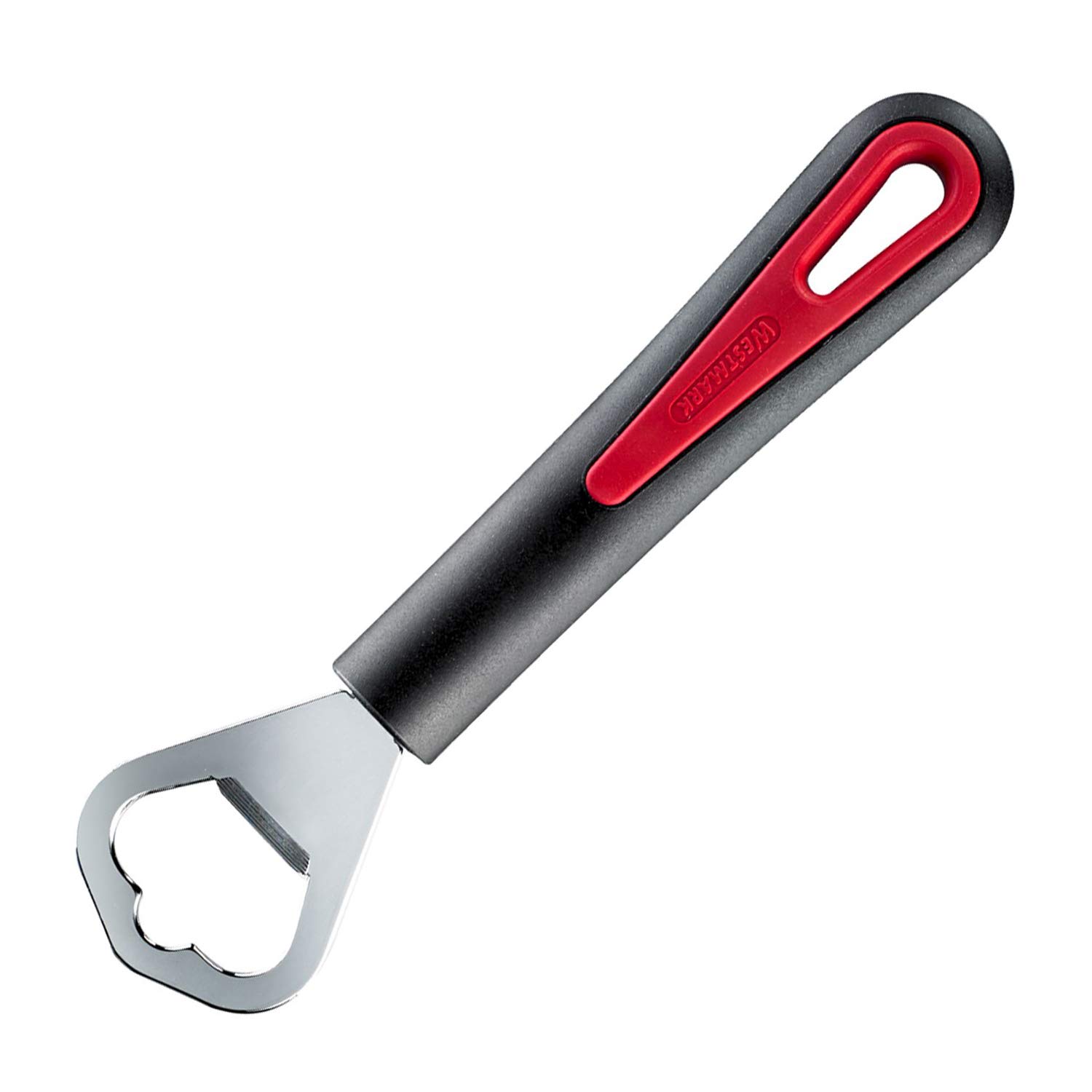 Westmark Bottle Opener, Chrome-plated, Length: 17 cm, Steel/plastic, Gallant, Black/Red, 29082270
