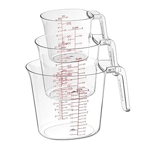 Cuisinart CTG-00-3MC 3-Piece Nesting Liquid Set measuring cups One Size Clear