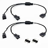 Jstincal 1-to-2 ARGB Splitter Cable, 5V 3-pin to