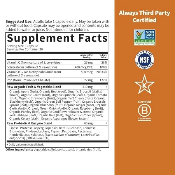 VITAMIN CODE RAW IRON 30CT CAPSULES