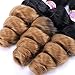 Synthetic Hair Bundles Loose Wave 16 18 20 Inches 3 Pcs/Pack Mixed Length Ombre Color T1/27 Heat Resistant Hair Weave Extensions