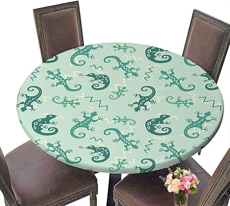Amazon 春と夏のテーブルクロス エラスティックエッジ あらゆる場面に適切 29 5インチ 丸 爬虫類の装飾 不気味なエキゾチックなキャットアイ イラスト 怖いエジプトのファラオ アイリス ミスティック ビジョン デコレーション ブラック グリーン レッド 128 Round