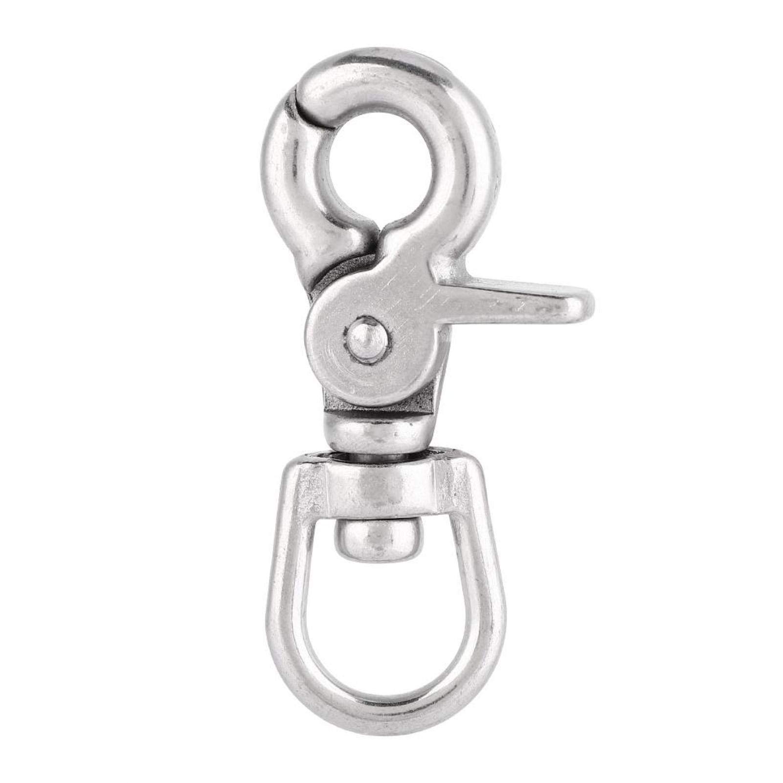 Demeras Metal Swivel Eye Lobster Clasp Stainless Steel Trigger Snap Trigger Hook for Key Chain for Pet Leash (ZWS5013, 3 * 11 * 65mm, Sell ​​5)