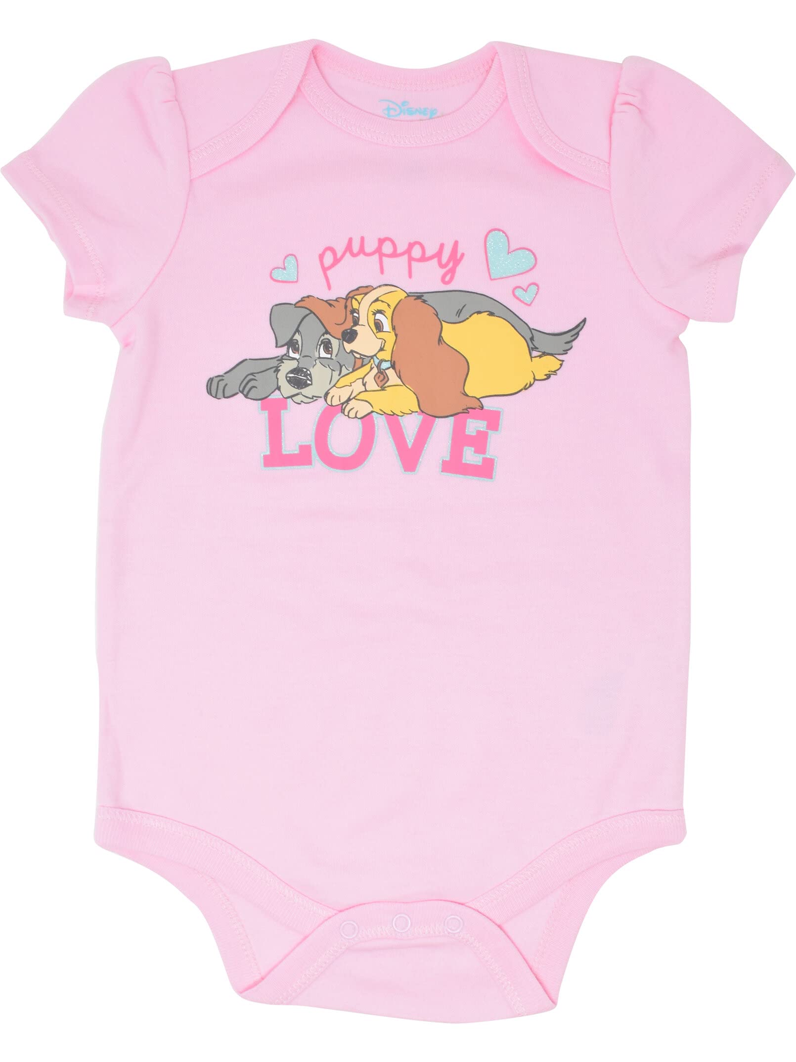 Disney Classics The Aristocats Lion King Winnie the Pooh Pixar Toy Story Baby Girls 5 Pack Bodysuits Newborn to Infant