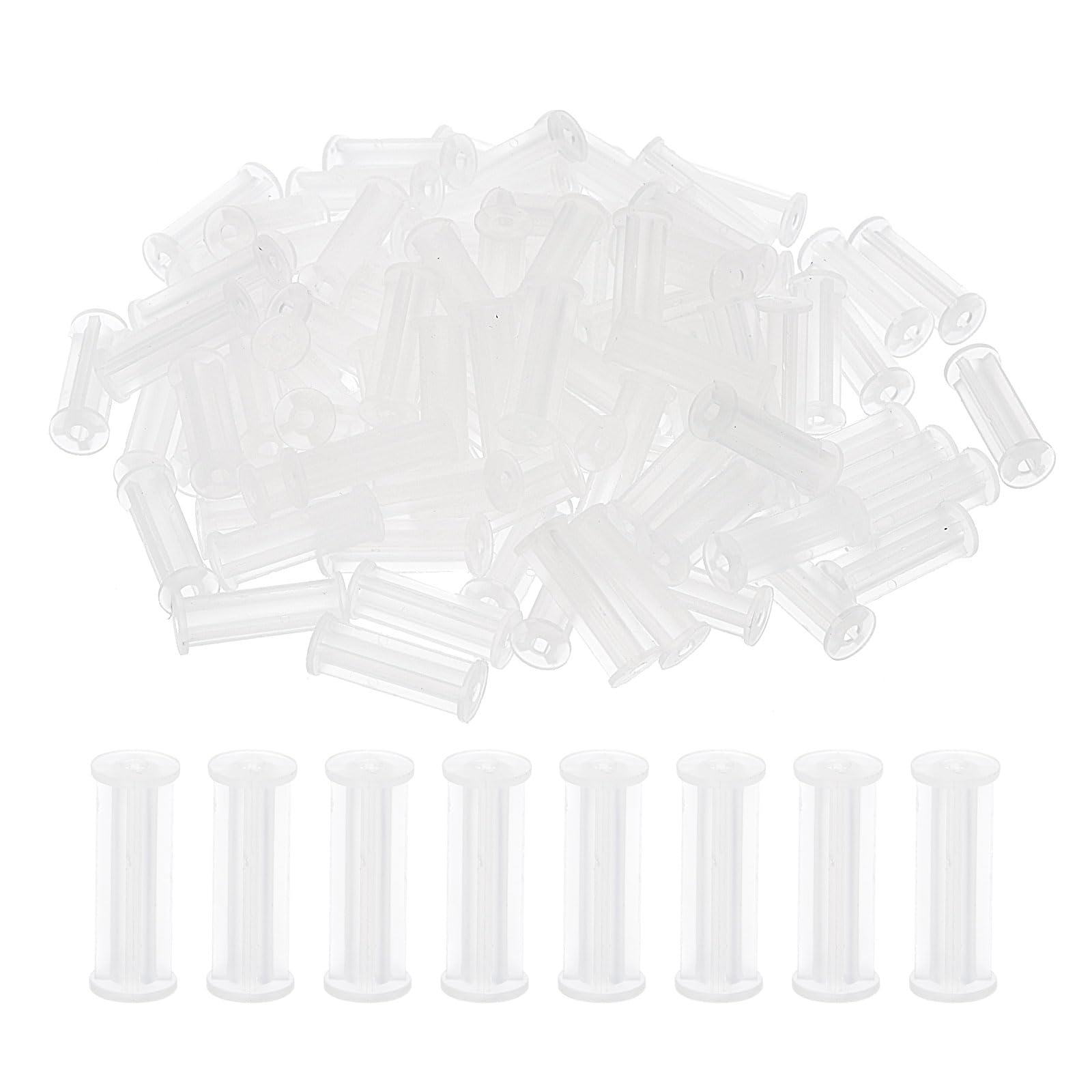 PATIKIL PCB Support Spacer, 200Pack 25mm/1" Supporting Height Column PCB Standoff Isolation Board Stand Cylinder Plastic Support for PCB PC Board, Clear