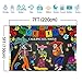 Mocsicka Day of The Dead Backdrop Mexican Sugar Skull Photography Background 7x5ft Vinyl Dia DE Los Muertos Dress-up Party Supplies Fiesta Banner Decoration