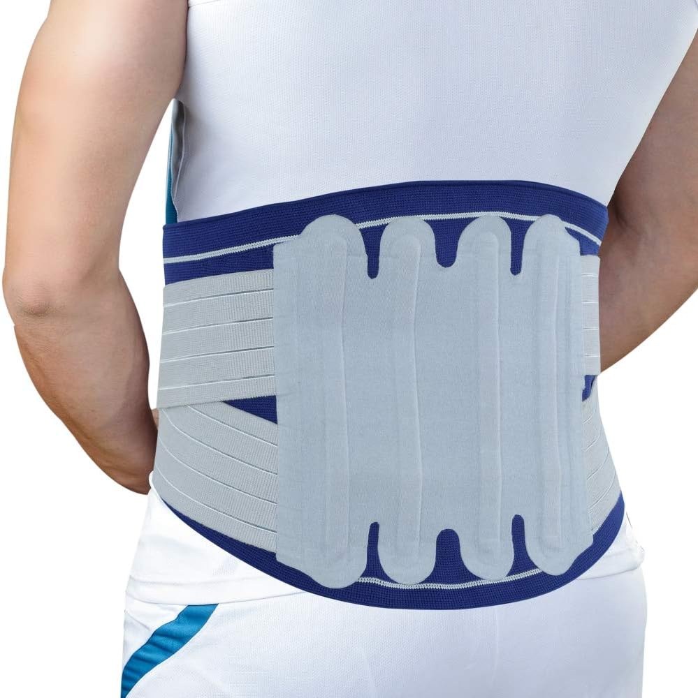 LumboGrip DS 3D Knitted Lumbo Sacral Corset(Dual Strap)-Back Pain Belt with Dual Strap for Better Fit (XX-Large)