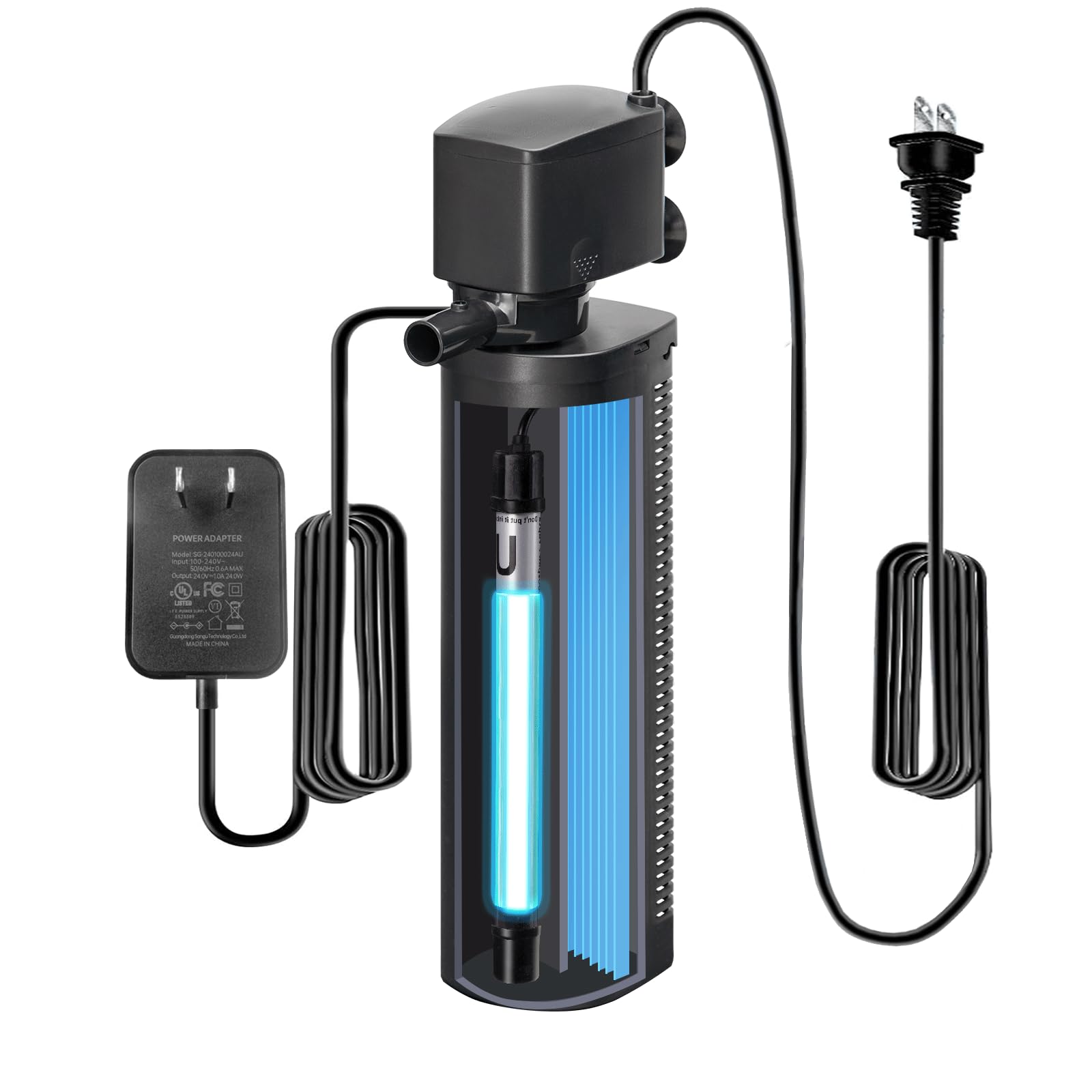 Photo 1 of TARARIUM 600GPH Cold Plunge Small Pool Filter with 24V DC Powerful Pump for or Up to 1000 Gal Cloudy Water Cleaner