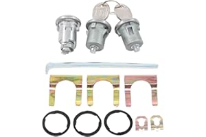 ApplianPar Door Lock Cylinder Set for Biscayne Camaro Caprice Chevelle Impala Malibu Nova Skylark Special Cutlass Bonneville Catalina Grand Am Grand Prix GTO Lemans Parisienne Tempest