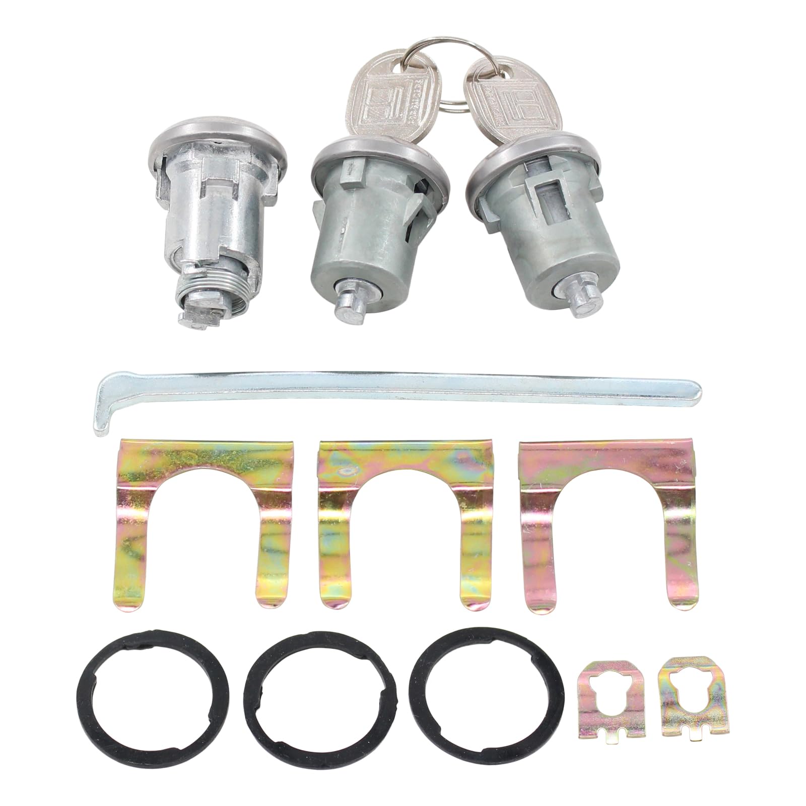 Photo 1 of ApplianPar Door Lock Cylinder Set for Biscayne Camaro Caprice Chevelle Impala Malibu Nova Skylark Special Cutlass Bonneville Catalina Grand Am Grand Prix GTO Lemans Parisienne Tempest