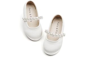 Felix & Flora Toddler Girls Ballet Shoes - Flower Girls Dress Shoes Party Wedding