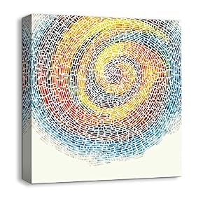 Abstract Leaves Painting Artwork for Home Framed