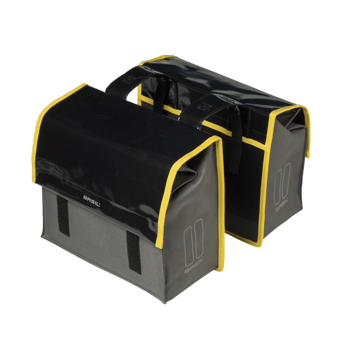 Basil Urban Load S Double Bg - Black/Steel Grey, 31 x 15 x 29 cm