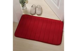 Vasiumic Memory Foam Bath Mat 40x60 cm Non Slip Absorbent Bathroom Rug Shower Toilet Pedestal Floor with Quick Comfortable in