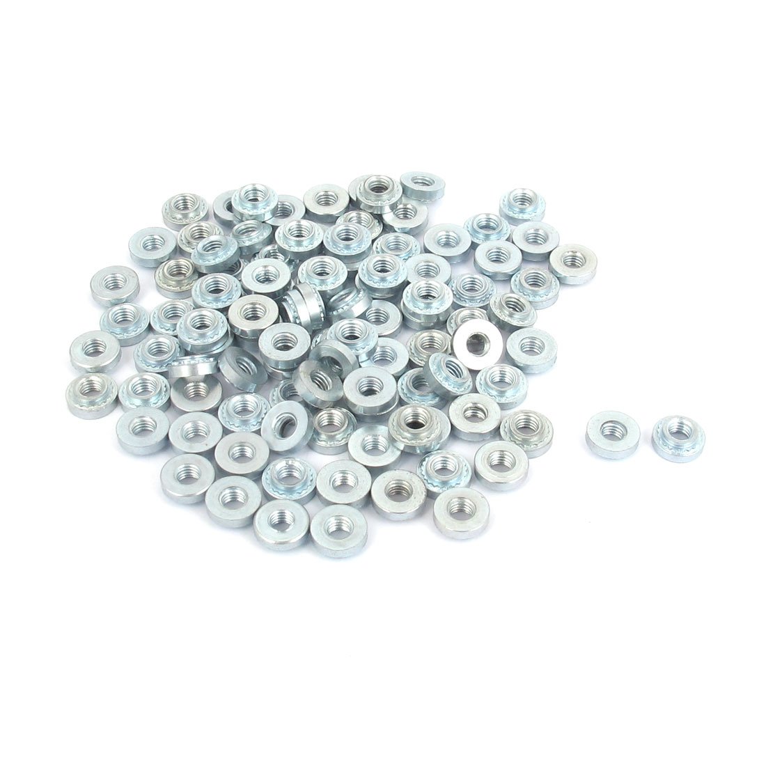 Sourcingmap 2mm Thin Plates M3 Zinc Plated Self Clinching Rivet Nut 100pcs