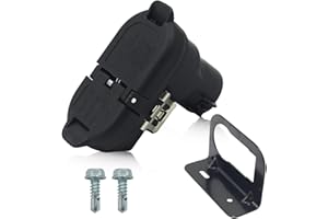 SsllZdq 9U5Z-14489-MAA Trailer Brake Wiring Harness for Towing 7-Pin Round/4-Pin Flat Plug Connectors Compatible with 2009-20